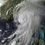 imagen de la tormenta tropical hermine en 2022